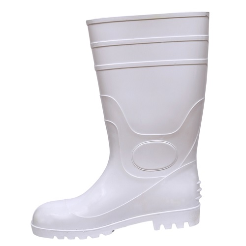 Fortune Jumbo -14 White Steel Toe Gum Boot, Size: 6